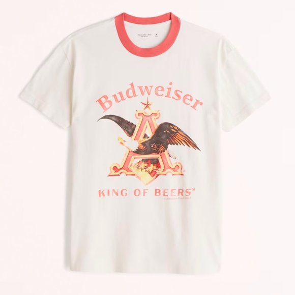 Abercrombie Budweiser Graphic Tee XL - Picture 1 of 4